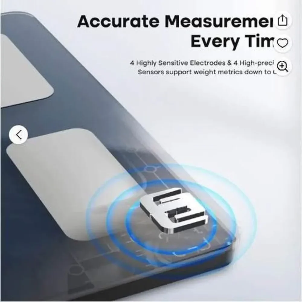 Fit Plus Smart Body Fat Scale with Bluetooth,500 LB Capacity
